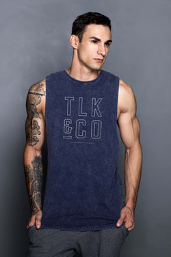 Blue Marble TLK Wire Muscle Shirt - Turlock & Co.